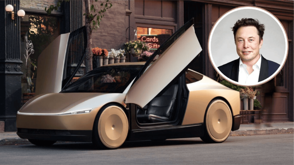 Tesla driverless taxi on the streets of Austin