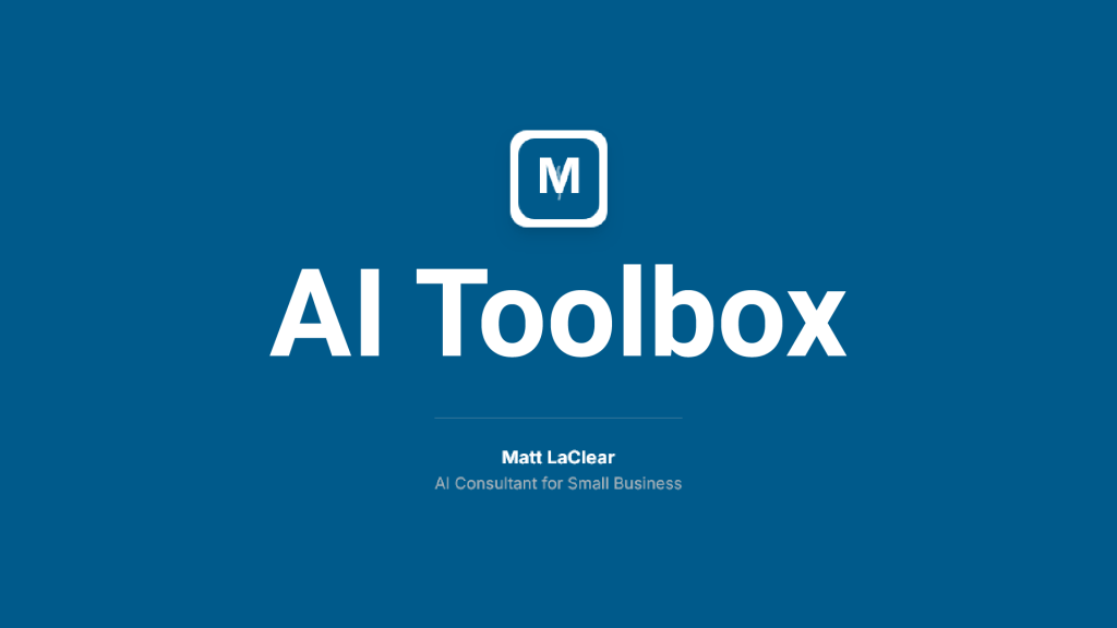 AI Consultant Launches Free Toolbox to Level the Playing Field for Main Street Businesses