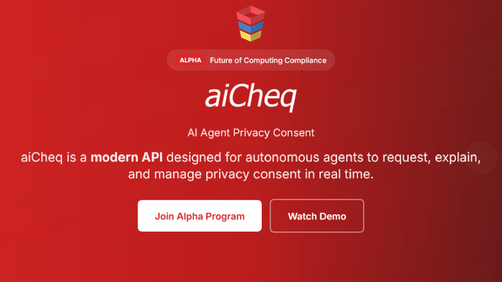 PrivacyCheq Launches aiCheq, Ledger-Backed Agentic AI Privacy Consent Solution