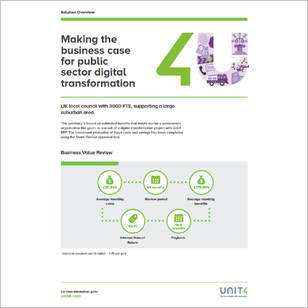 Making the business case for public sector digital transformation ...